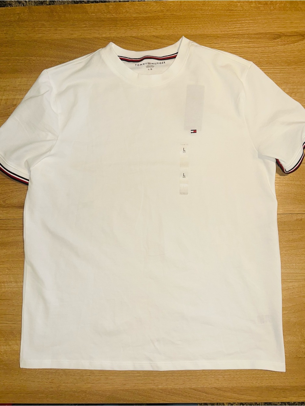 Tommy Hilfiger Men's Knit Tipped Crew Neck Short Sleeve Tee